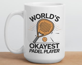 Taza de jugador de pádel, regalos divertidos de pádel personalizados, tazas deportivas, regalo de pádel para esposa, regalo de pádel para mamá y papá, regalos para jugadores de pádel, pádel