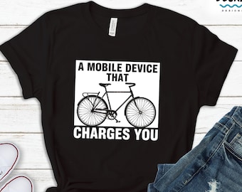 Funny Bike Shirt, Cycling Clothes, Bicycle Lover Gift, BMX Mountain Bike, Cycle Shirt for Men Women Road Bike Riding Tee, Cyclist Dad Tshirt