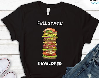 Programming Shirt, Gift For Computer Programmer, Full Stack Developer Tshirt, Funny Web Dev Tank, Coder Sweatshirt, Software Engineer Hoodie