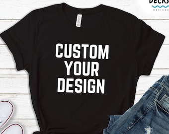 Custom Printed Unisex T-Shirt, Personalized Design