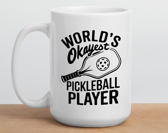 Pickleball Mug, Personalised Pickleball Coach Gift, Sports Team Coffee Mug, Mens Pickleball Gift, Outdoor Sports Gift, Funny Pickleball Mug