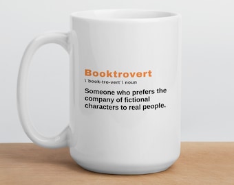 Book Lover Mug, Book Themed Gifts, Booktrovert Mug, Bookworm Mug, Bookish Mug, Introvert Coffee Mug, Gift For Book Reader, Funny Reading Mug