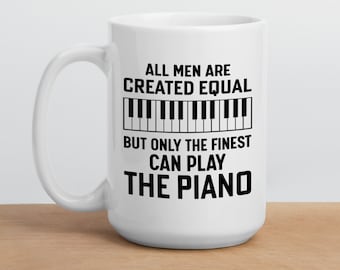 Piano Coffee Mug, Gift for Piano Teacher, Pianist Gift, Piano Player Gift, Personalised Piano Lover Music Teacher Mug, Custom Musician Gift