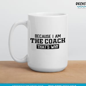 Taza de café de entrenador, regalo de entrenador personalizado, regalo de agradecimiento de entrenador, regalos de agradecimiento, regalo de entrenador de fitness, regalo de entrenador deportivo, copa de jubilación de entrenador