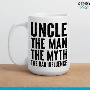 Uncle Coffee Mug, Gift For New Uncle, Funny Uncle To Be Gift Ideas, Custom Uncle Birthday Gift From Niece, Personalised Gift From Nephew