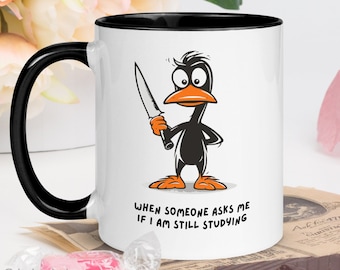 Taza de estudiante de doctorado, regalo personalizado para estudiante de doctorado, taza de graduación de doctorado, regalos de doctorado personalizados para ella, taza de café divertida para candidatos a doctorado