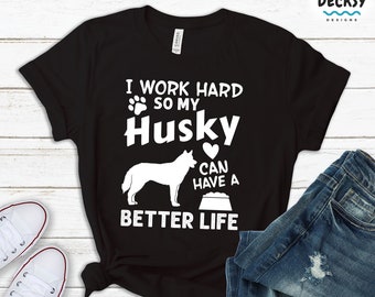 Husky Mom T-Shirt, Dog Lover Gift, Siberian Husky Apparel