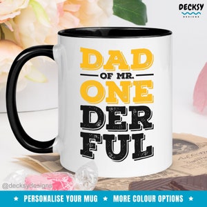 Gift For New Dad, Custom New Father Novelty Mug, First Time Dad Gift, First Baby Gift, Gift from Husband From Wife, First Birthday Dad Mug