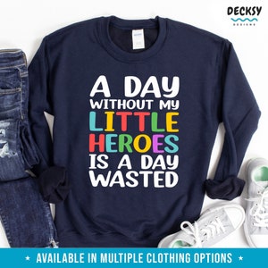 Kindergarten Teacher Sweatshirt, Childcare Teacher Gift, Back to School Shirt, Nursery Teacher Assistant Hoodie, Daycare Provider Tank Top