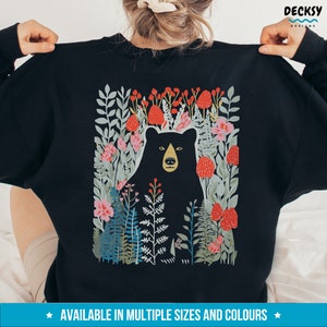 Bear Hoodie, Bear Lover Gift, Adventure Sweatshirt, Black Bear Shirt, Grizzly Bear Hoodie, Camping Life Sweater, Camping Pullover Crewneck bild 9