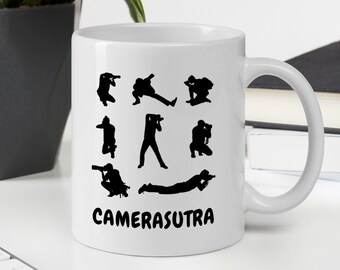 Tazza regalo fotografo, Everyone is a photographer – Until … idea regalo cameramann tazza caffè tazza caffè tazza con scritta fotocamera foto obiettivo (bianco/nero