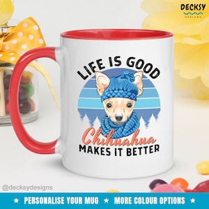 Chihuahua Gifts, Chihuahua Coffee Mug, Chihuahua Dog Mom Gift, Funny Chihuahua Lover Gift, Custom Chihuahua Mug, Personalised Dog Owner Gift
