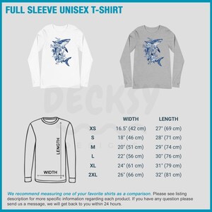 Shark Sweatshirt, Floral Shirt, Whale Shark Sweater Marine Biology Gift, Ocean Beach Hoodie, Gift For Shark Lover, Chinoiserie Aesthetic Tee imagen 4