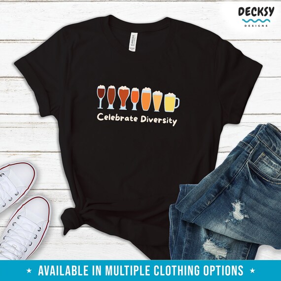 Pub Crawl Shirt, Funny Drinking Tshirt, Celebrate Diversity Tee, Cocktail Party Shirt Women, Beer Sweatshirt Men, Long Sleeve Sweater Hoodie