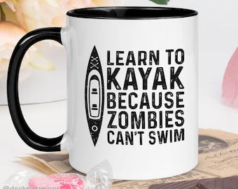 Caneca de caiaque, presente para caiaque, ideia de presente de caiaque, caneca de café de caiaque personalizada, presente de aniversário de caiaque personalizado, presente engraçado para amantes de caiaque