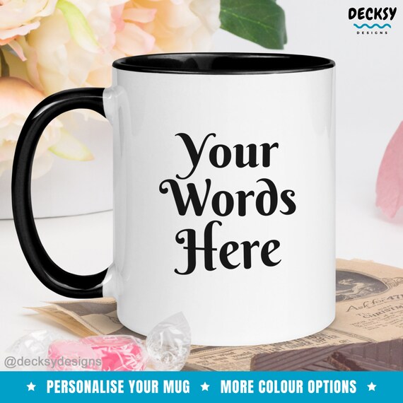 Personalized White Ceramic Coffee Mug - Custom Photo, Text, Or Logo - Dishwasher & Microwave Safe