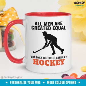 Hockey Mug For Men, Custom Gift for Hockey Player, Hockey Dad Coffee Cup, Outdoor Sport Lover Gift, Hockey Coach Mug, Personalised Team Gift