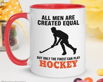 Hockeybecher für Männer, individuelles Geschenk für Hockeyspieler, Hockey Dad Kaffeetasse, Geschenk für Outdoor-Sportliebhaber, Hockeyspieler Becher, personalisiertes Teamgeschenk