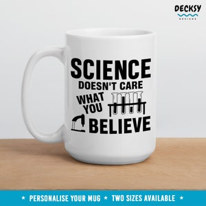 Taza de ciencia, regalo para científico, taza de profesor de ciencias, regalo de graduación, taza de café de ciencia personalizada, regalo de científico personalizado, taza de física