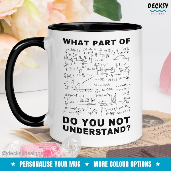 Physics Mug, Science Teacher Gift, Custom Physics Teacher Mug, Funny Physics Mug, Personalised Physics Teacher Gift, Physicist Coffee Mug