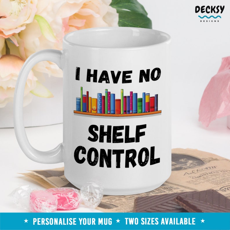 Book Lover Coffee Mug, Book worm Gifts, Personalised Mug for Reader, Custom Bibliophile Mug, Gift for Writer, Book Club Gift, Bookish Mug image 9