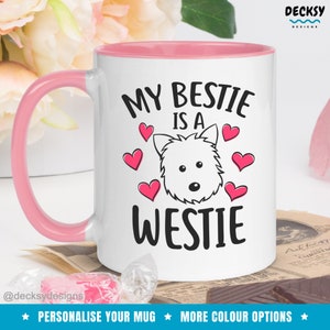 Westie Coffee Mug, Personalised West Highland Terrier Gift, Westie Dog Mom Gift, White Terrier Westie Dog Dad Gift, Dog Lover Christmas Cup