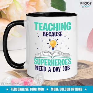 Taza personalizada para maestros, regalo divertido para nuevos maestros, agradecimiento al maestro de secundaria, maestro de agradecimiento personalizado, regalo de maestro del estudiante