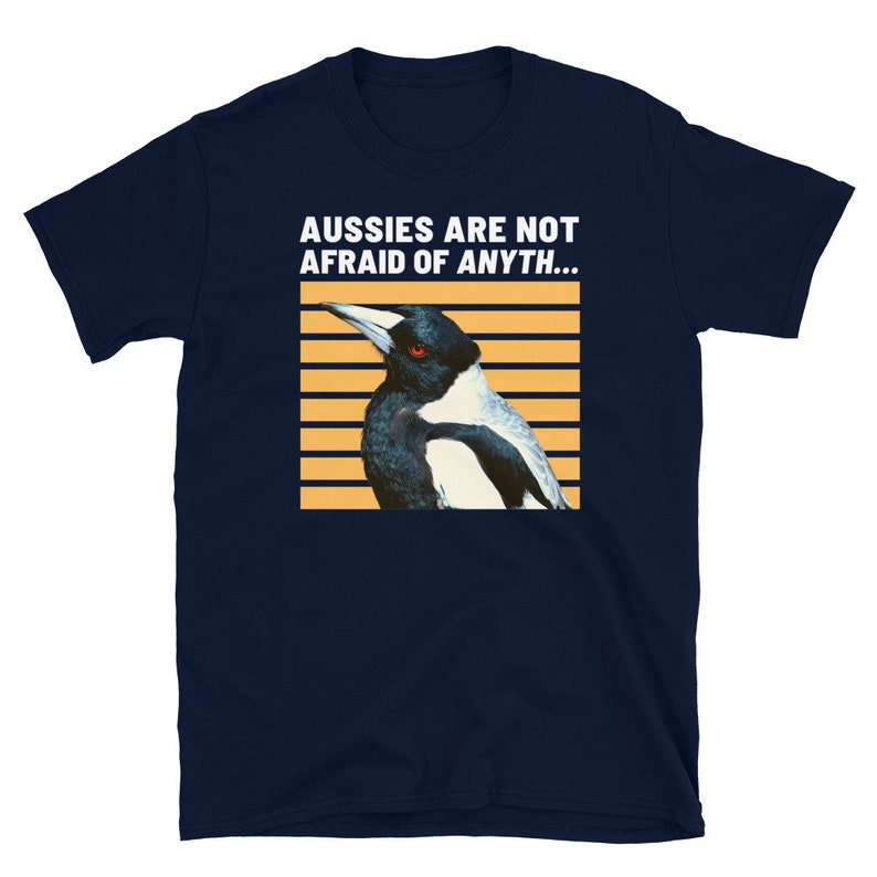 Angry Magpie Shirt, Funny Australia Tshirt, Outdoor Aussie Tee, Bird Watching Gift for Men, Funny Nature Tshirt Women, Plus Size Crewneck image 3