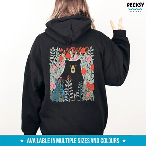 Bear Hoodie, Bear Lover Gift, Adventure Sweatshirt, Black Bear Shirt, Grizzly Bear Hoodie, Camping Life Sweater, Camping Pullover Crewneck bild 8
