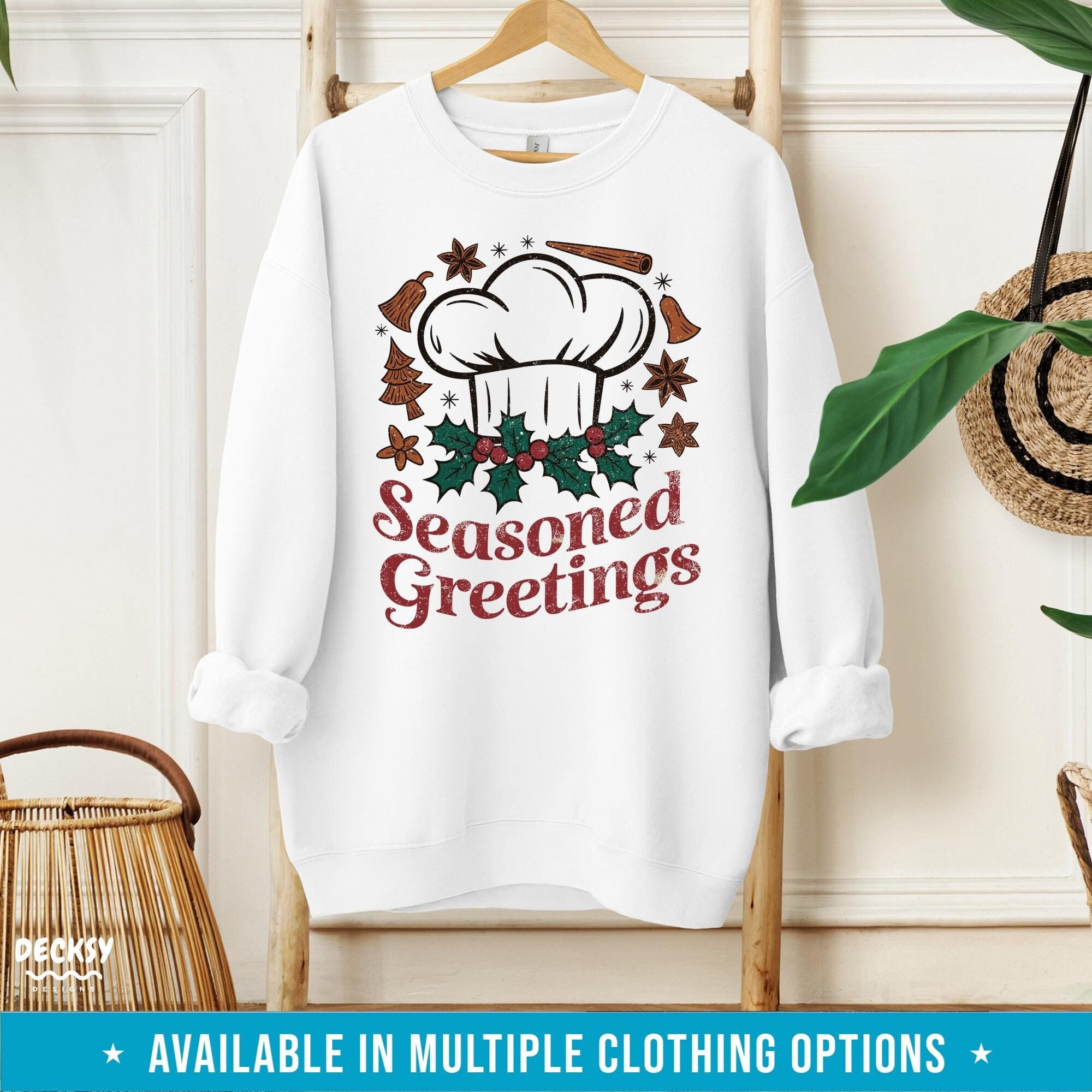 Chef Christmas Sweatshirt, Xmas Gift for Chef, Sous Chef Hoodie