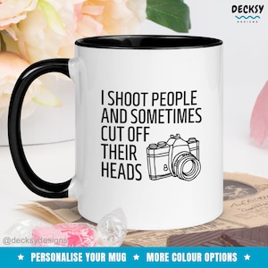 Photographer Mug, Funny Photography Gift, Thank You Gift Wedding Photographer, Custom Camera Lover Videographer Gift, Unique Camera Man Mug
