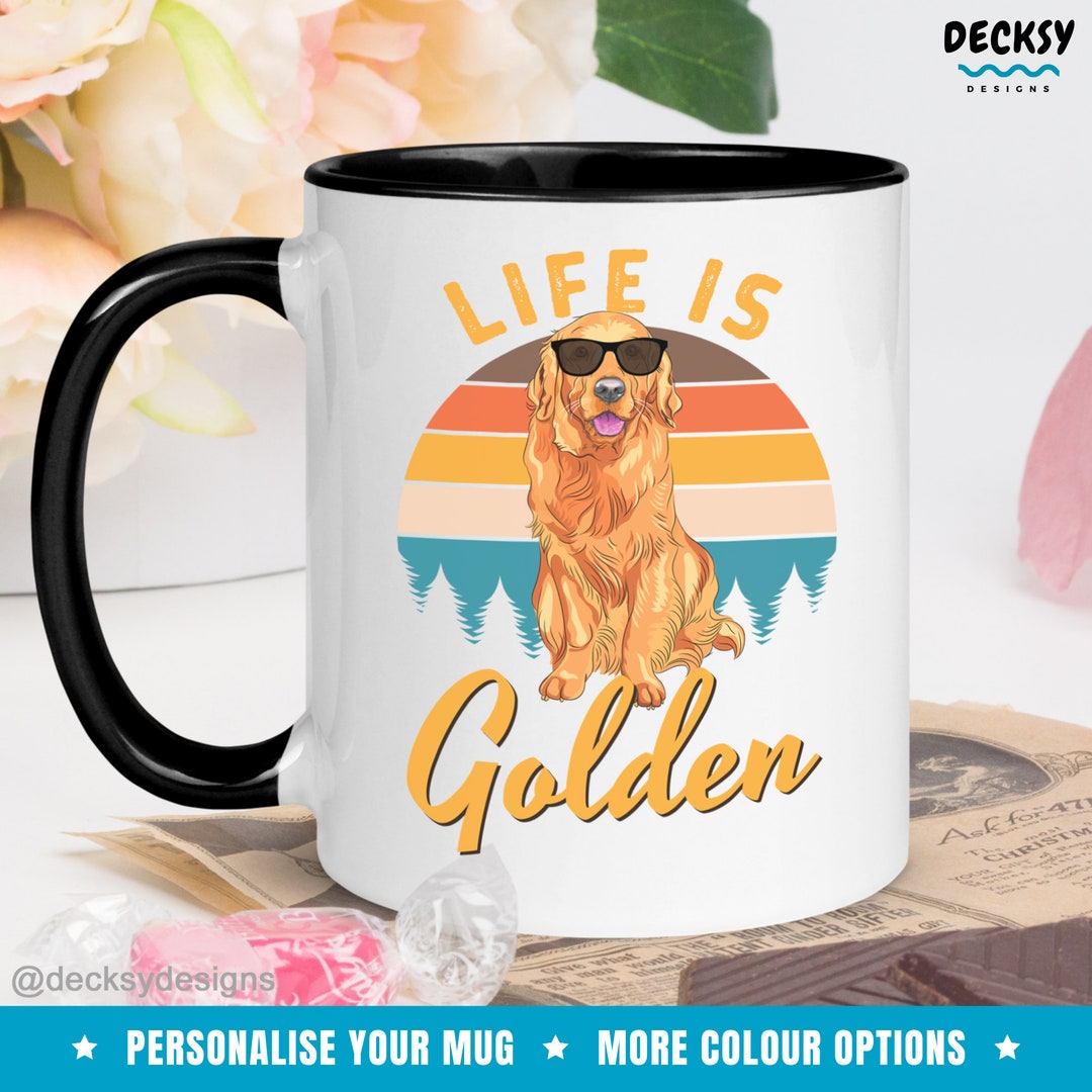 Golden Retriever Cup, New Dog Owner Gift, Custom Dog Breeder Gift