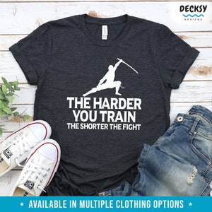 Inspirational Tshirt, Samurai Sword Gift for Student from Teacher, Gym Motivation Shirt, Fitness Sweatshirt, Motivational Workout Hoodie image 3
