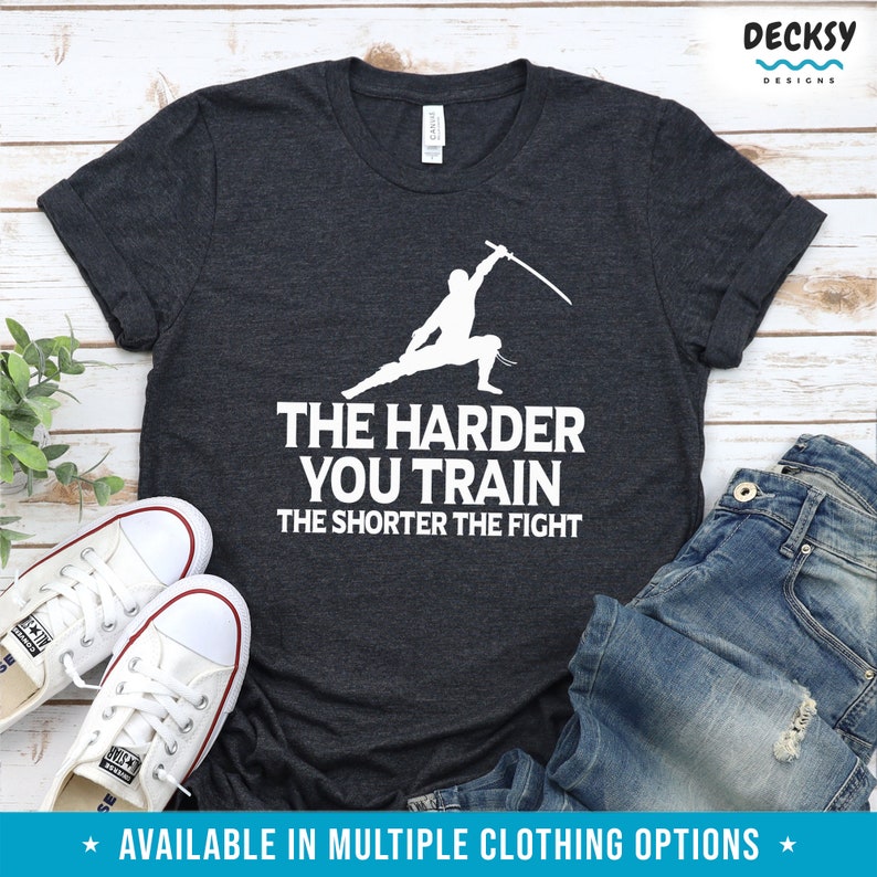 Inspirational Tshirt, Samurai Sword Gift for Student from Teacher, Gym Motivation Shirt, Fitness Sweatshirt, Motivational Workout Hoodie image 3