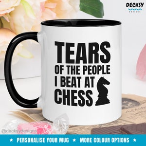 Chess Coffee Mug, Funny Chess Player Gift, Custom Chess Master Gift, Unique Coffee Cup, Chess Gifts For Him, Board Game Mug, Chess Nerd Mug