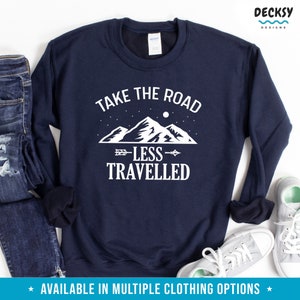 Road Trip Shirt, Family Vacation Tshirt, Simple Camping Shirt, Camp Mom Shirts, Nature Sweatshirts, Camper Dad, Wanderlust Adventure Shirts