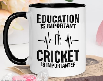 Cricket Lover Gift, Gift For Student, Funny Cricket Mug, Cricket Coffee Mug, Custom Cricket Player Gift, Personalised Gifts For Cricketer