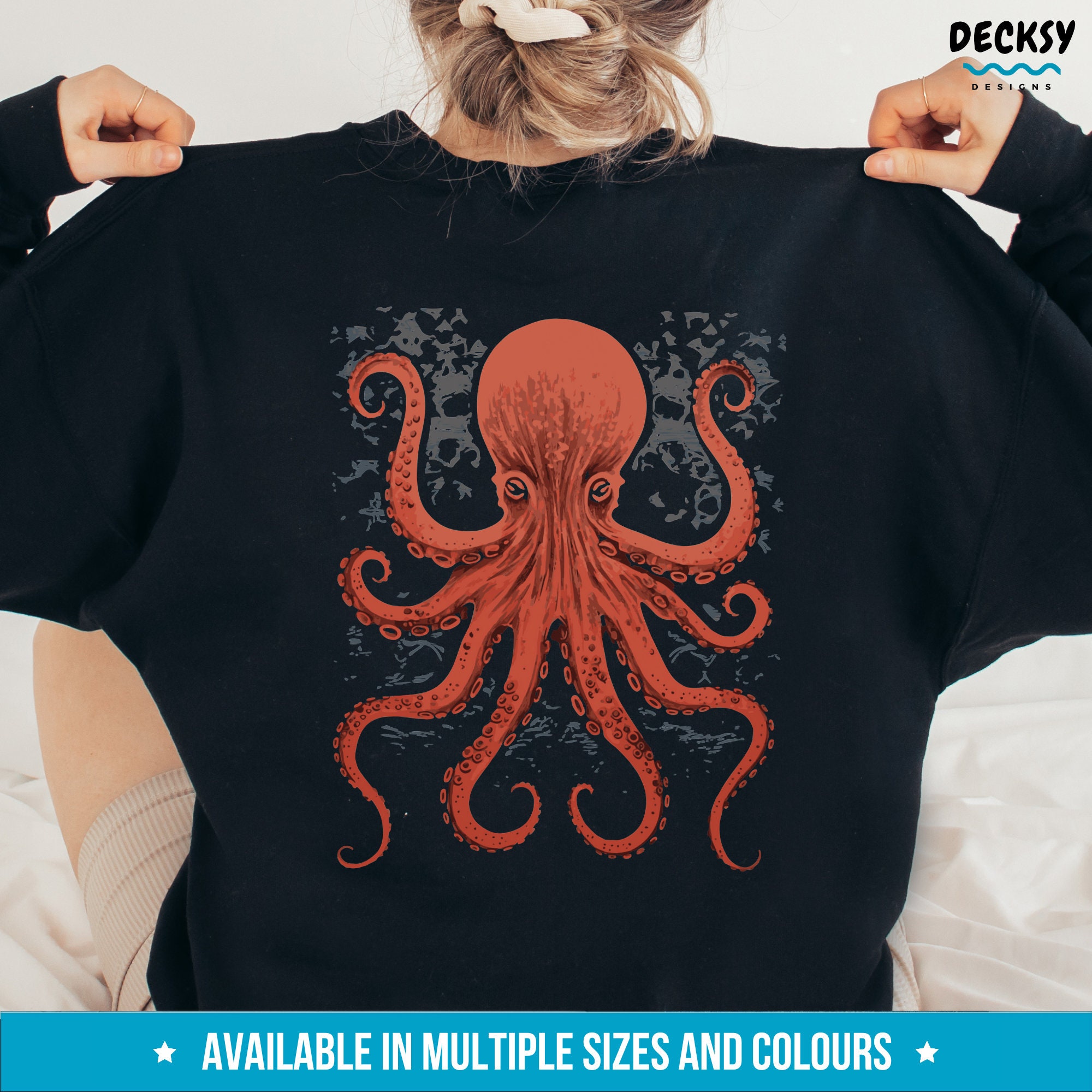 Octopus Hoodie, Octopus Lover Gift, Octopus Shirt, Beach