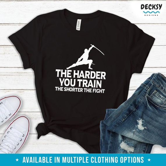 Inspirational Tshirt, Samurai Sword Gift for Student from Teacher, Gym Motivation Shirt, Fitness Sweatshirt, Motivational Workout Hoodie