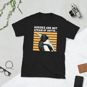 Angry Magpie Shirt, Funny Australia Tshirt, Outdoor Aussie Tee, Bird Watching Gift for Men, Funny Nature Tshirt Women, Plus Size Crewneck image 2