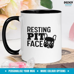 Pitbull Mug, Pitbull Coffee Mug, Funny Pit bull Owner Gifts, Custom Pitbull Dog Mom Gift, Pitbull Dog Dad Gift, Personalised Pitbull Dog Mug