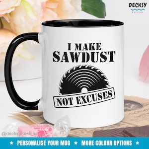 Carpenter Mug Personalised, Woodworker Gift, Carpentry Gift For Dad, Handyman Mug, Construction Worker, Cabinet Maker, Woodworking Gift Men,