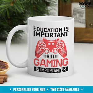 Gamer Coffee Mug, Funny Custom Gaming Mug, Gaming Gift For Dad, Gamer Girl Cup, Gamer Brother Gift, Video Game Pc Gamer Gift Men, Gaming