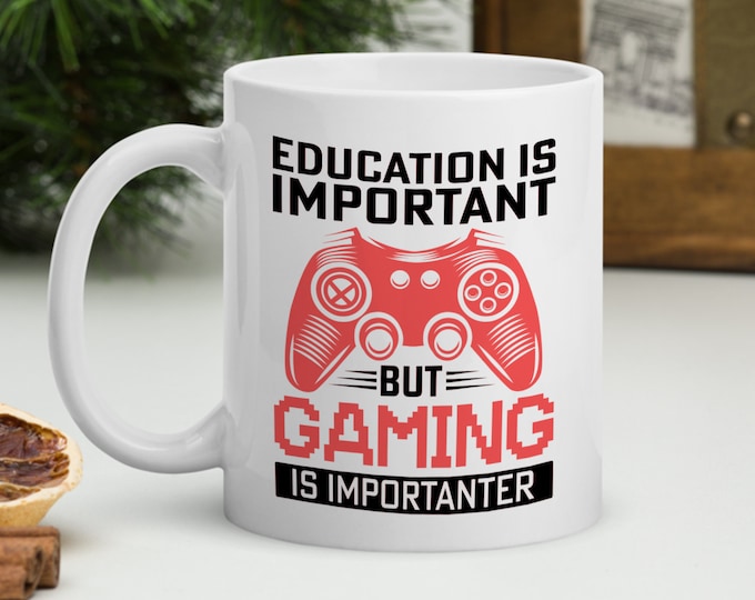 Gamer Coffee Mug, Funny Custom Gaming Mug, Gaming Gift For Dad, Gamer Girl Cup, Gamer Brother Gift, Video Game Pc Gamer Gift Men, Gaming