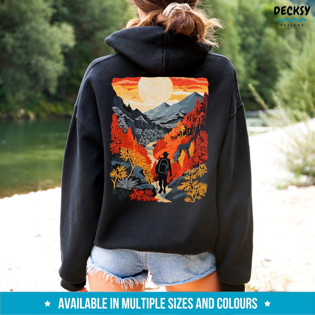 Hiking Sweatshirt, Adventure Hoodie, Happy Camper Shirt, Camping