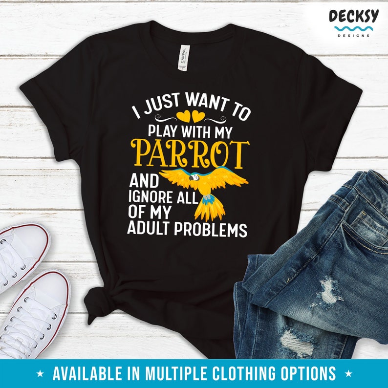 Parrot Lover Gift, Bird Nerd Shirts, Parrot Mom Sweatshirt, Funny Bird Feeder Tshirt, Macaw Dad Hoodie Men, Wildlife Tank Top, Ornithologist image 1