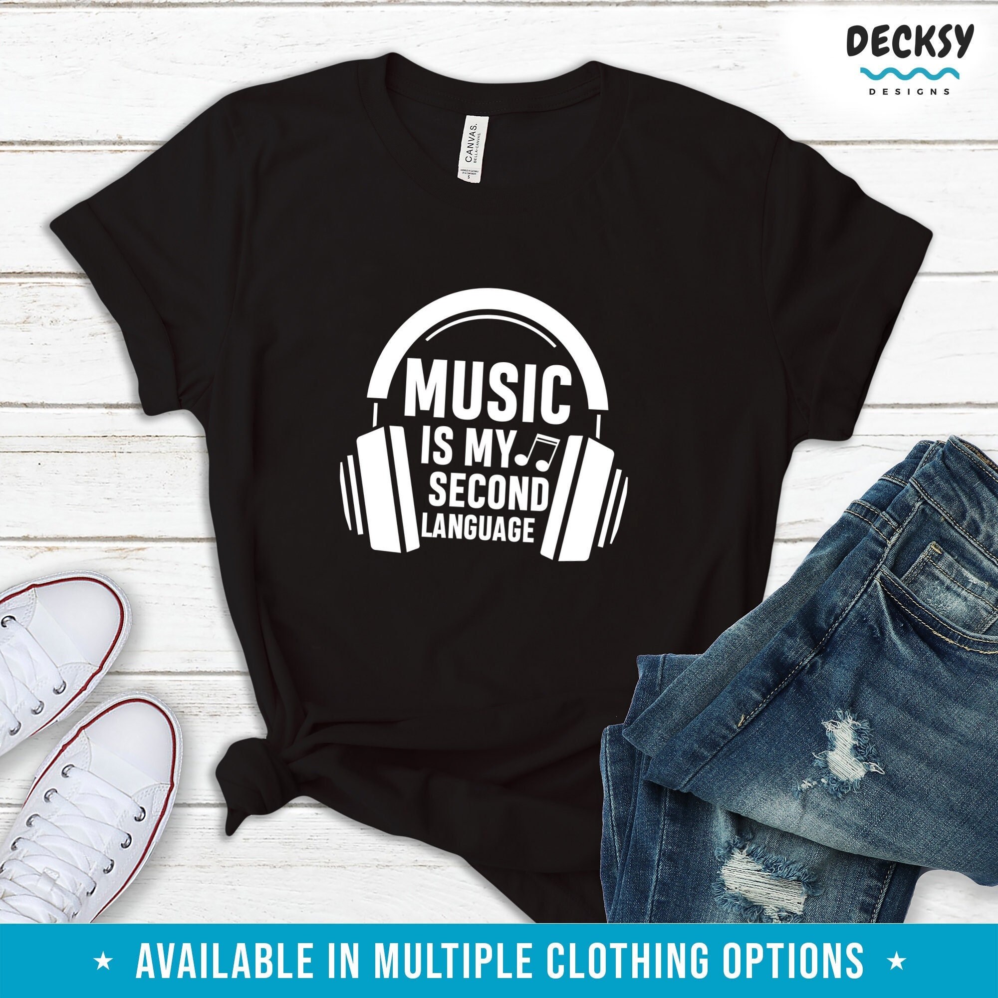 Music Is My Second Language T-Shirt Music Is My Second Language T-Shirt