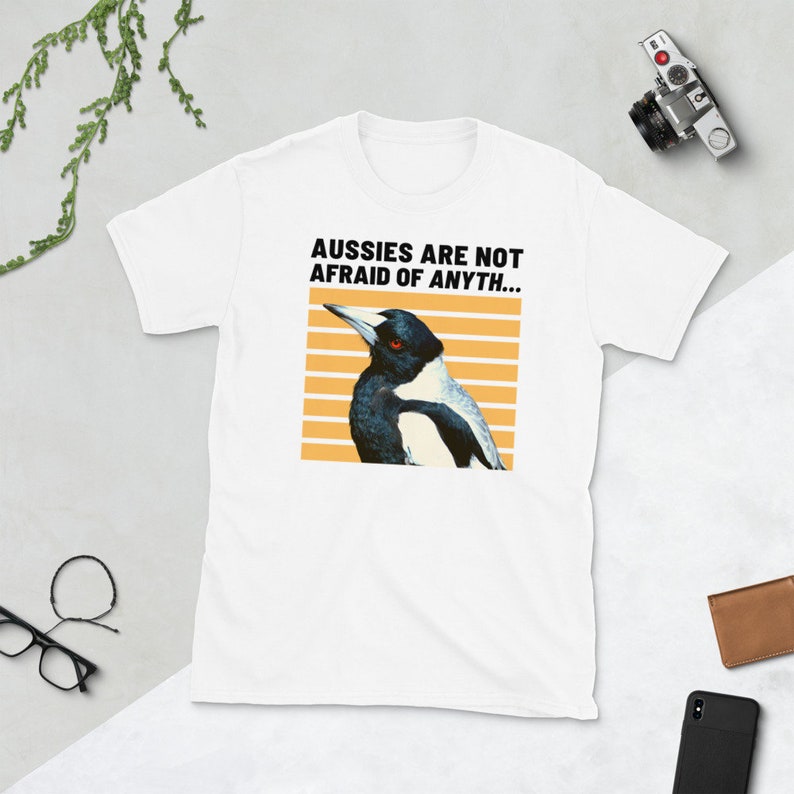 Angry Magpie Shirt, Funny Australia Tshirt, Outdoor Aussie Tee, Bird Watching Gift for Men, Funny Nature Tshirt Women, Plus Size Crewneck image 7