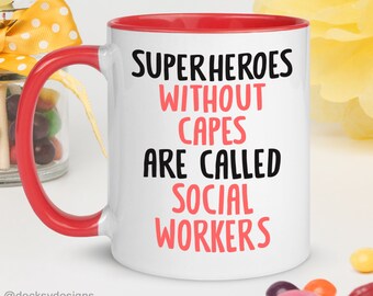 Social Work Mug, Custom Social Worker Gift, School Social Work, Case Worker, Counsellor Coffee Cup, Coworker Appreciation Gifts, Social Work