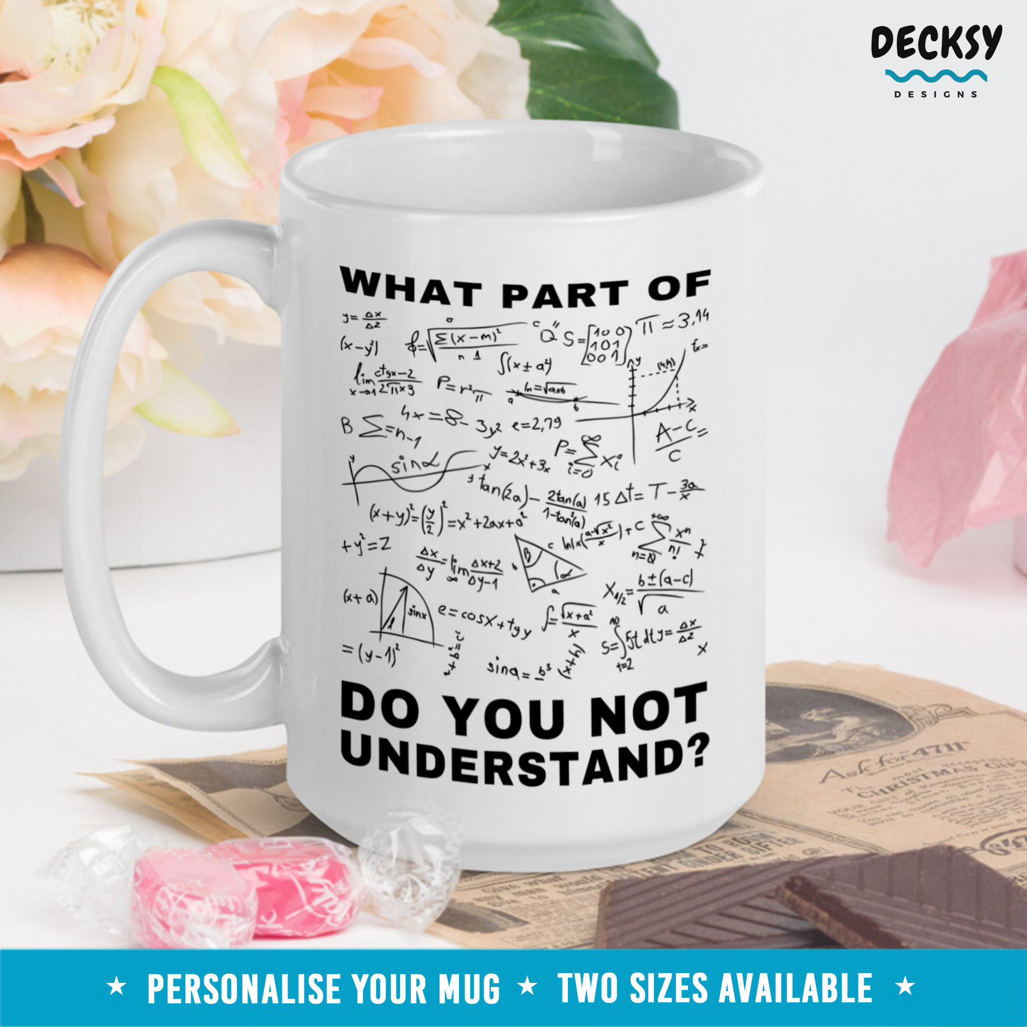 Funny Math Mug, Personalised Gift for Math Teacher, Calculus Mug ...